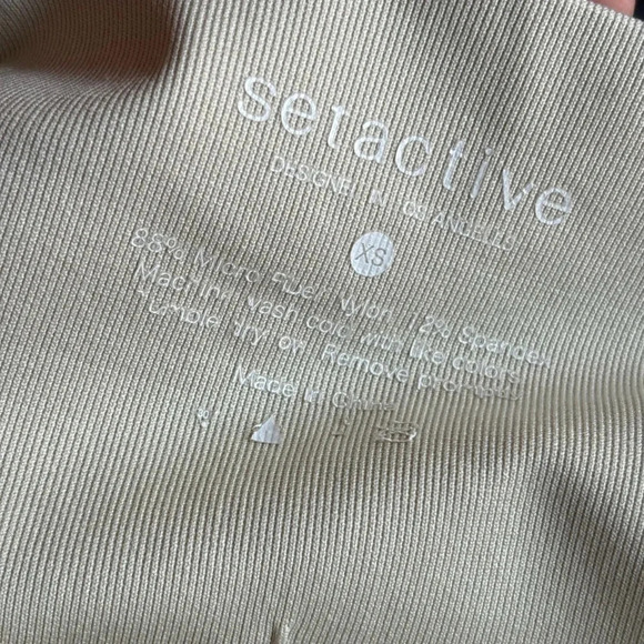 SET Active Seamless SCULPTFLEX Leggings Light Beige Size XS High Rise - Picture 2 of 7